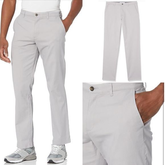 NWT Amazon Essentials Men's Classic-Fit Casual Stretch Chino Pant 44W X 28L - Picture 3 of 17
